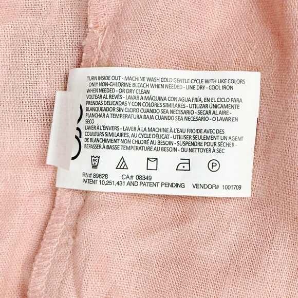 Gloria Vanderbilt Jenna Bermuda Shorts Pastel Pink Linen Size: 2X - Picture 12 of 12